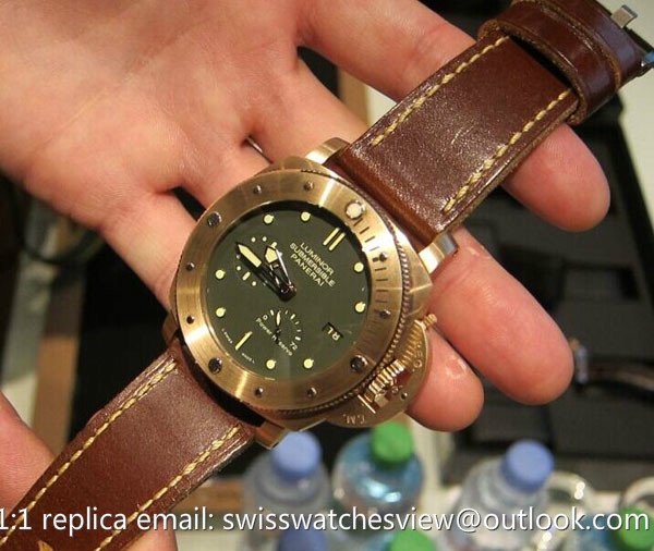 PANERAI Luminor 1950 Submersible Green Dial Bronze power reserve 1:1 replica Watch PAM00507